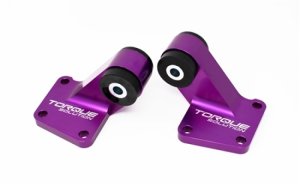 Mitsubishi Evolution Rear Differential Mounts - Torque Solution - Billet - Purple - `03-`06